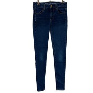 American Eagle Outfitters Super Stretch Skinny Jeggings Size 2 Long Leg Jean AEO